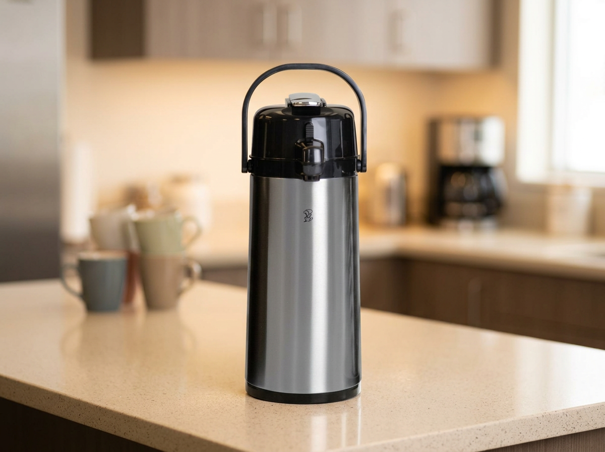 Newco KK glass-lined commercial coffee airpot for Sioux Falls offices