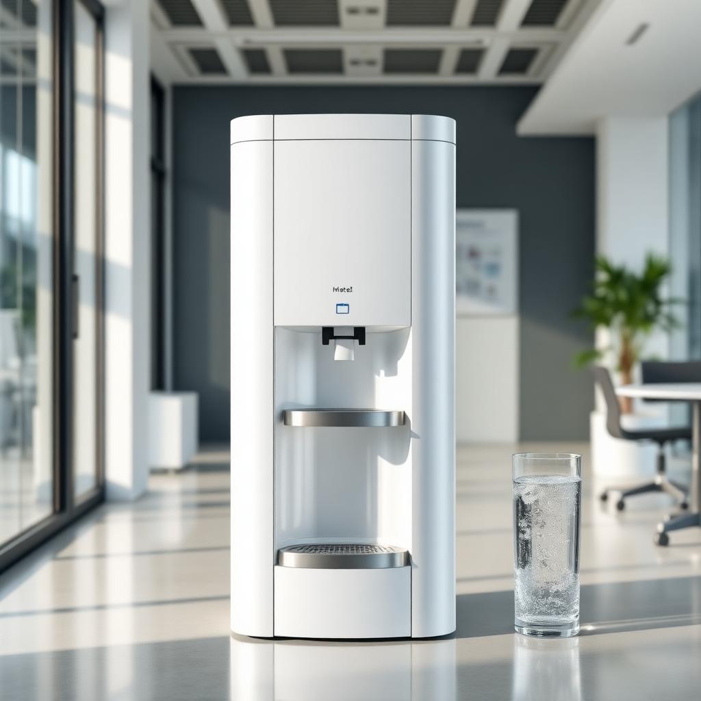 Bottleless office water cooler with filtered water